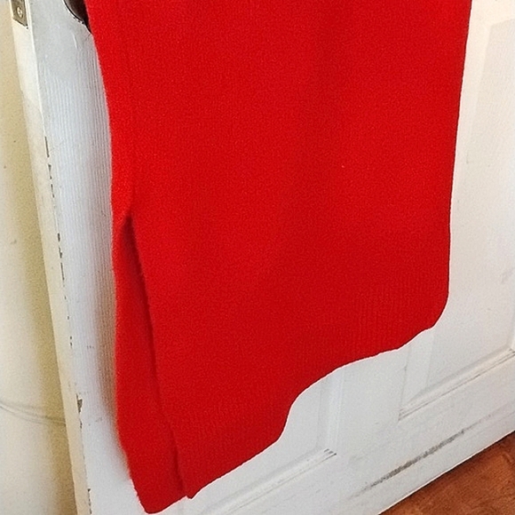 Worthington Woman's Goji Berry Scoop Neck Midi Dress With Side Slit, Size: XS - Picture 10 of 10